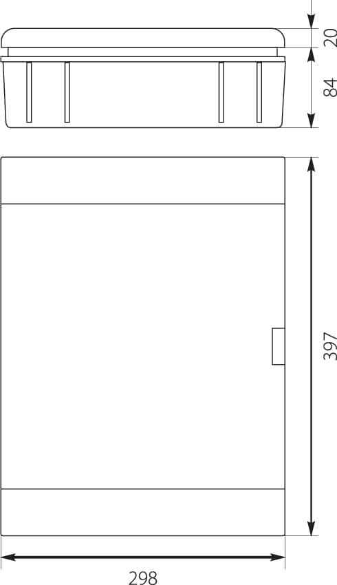 MODULÄR DISTRIBUTIONSKORT 2X12 INBYGGD IP40 SRP-24 2.5 - E133YD-UO005