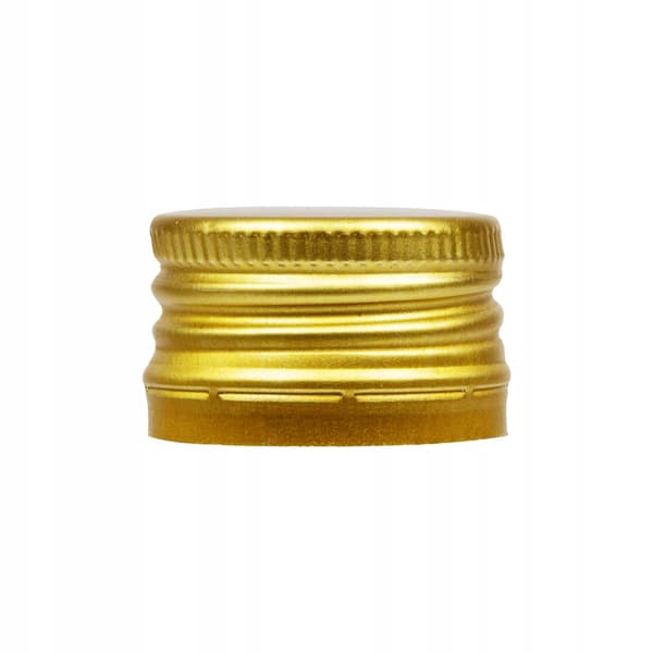 100 kpl pullonkorkkeja, 28 mm, kultaiset pullonkorkit, 28x18, alumiinia