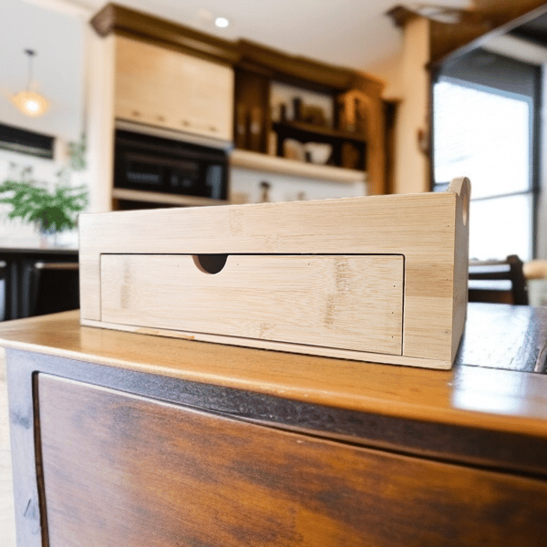 BAMBU-BOX ORGANIZER TRÅGBEHÅLLARE FÖR KOSMETIKAPRODUKTER 7 PR`EGRODY