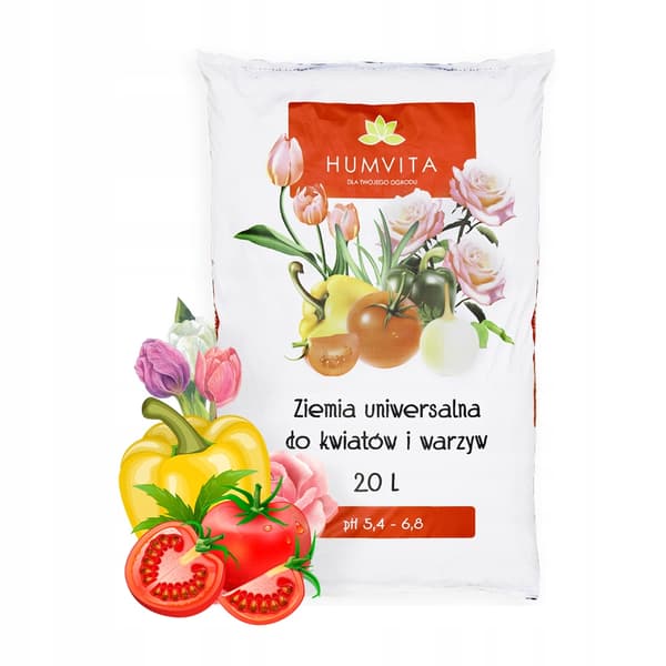 Universaljord för blommor, grönsaker, prydnadsväxter, örter, frukter 20L