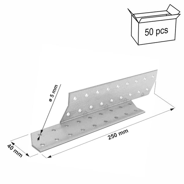 (z) Spærforbindelse ŁK6 40x250x2,0 højre (50)