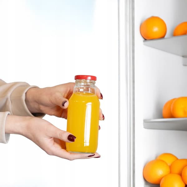10x KUBUŚ JUICEFLASKA 330 ml + KORK GLASFLASKOR FÖR SIRAP