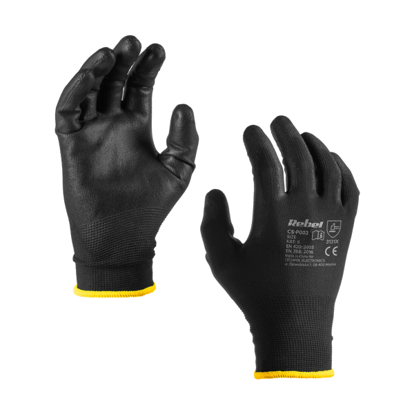 Arbets handskar CS-P002 polyuretan storlek 8 M (12 par)