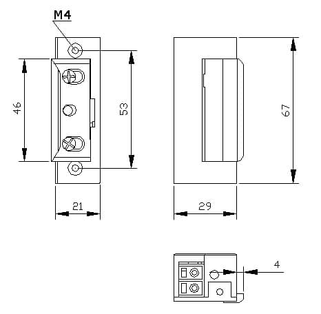 ELEKTROMAGNETISK ANSLAG R4-12.13 VENDBAR