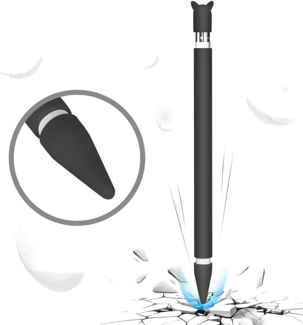 SILIKONE STYLUS-ETUIL TIL APPLE IPAD PRO 9.7/10.5/12.9 SORT