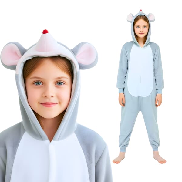 Mickey Mouse Kigurumi Pyjamas Kostume Børn 95-105cm