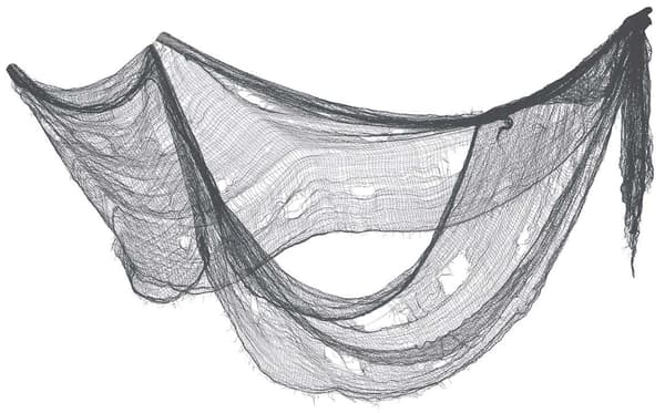 Grått Halloween Spindelnätsnät 76x228cm