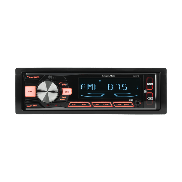 Radio samochodowe Bluetooth Kruger&Matz 1 DIN USB AUX PILOT microSD