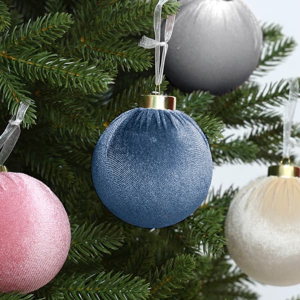StarryLights julekuglesæt - fløjlskugler i pastelfarver