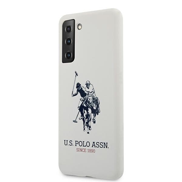 US Polo USHCS21SSLHRWH S21 G991vit/vit silikonlogotyp