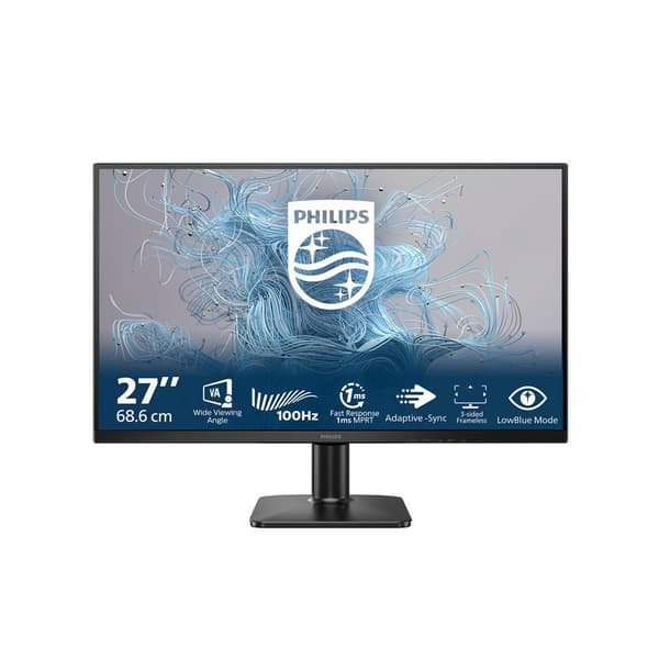 Philips LED 27" skærm 27E2N1100L/00 100Hz sort, 27"
