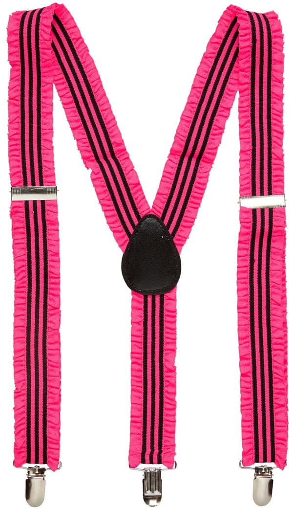 Neonpinkit diskohenserit 80-luvun juhla-asu