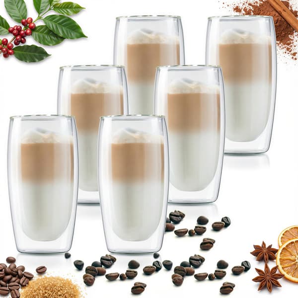 TERMOGLAS TIL LATTE MACCHIATO 350 ml 6 stk.