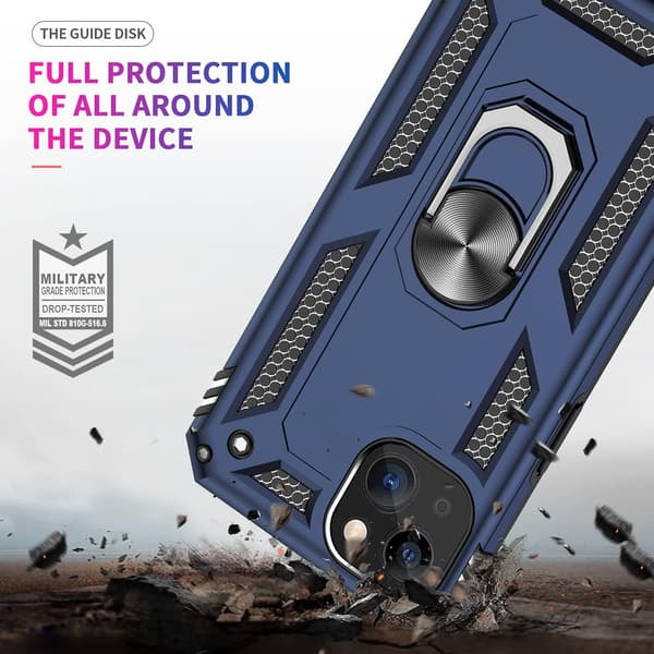 FODRAL TILL APPLE IPHONE 13 / 13 PRO BLÅ ARMOR BAKSIDA
