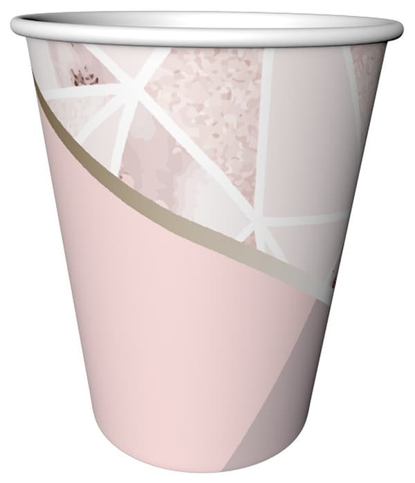 Rose Chic paperikupit 240 ml, 6 kpl