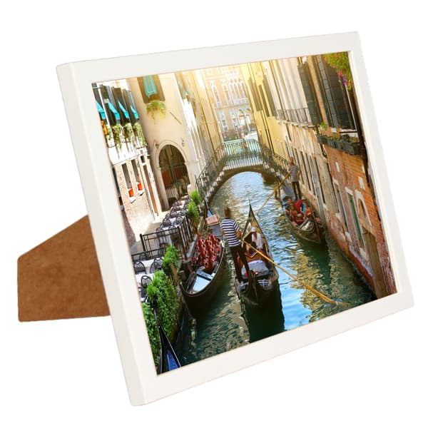 Set med 2 fotoramar Basic 20x25 med passepartout 13x18 vit ram