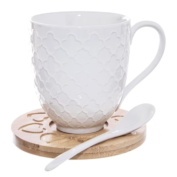 Whiteline porcelænskrus 370 ml 2 stk.