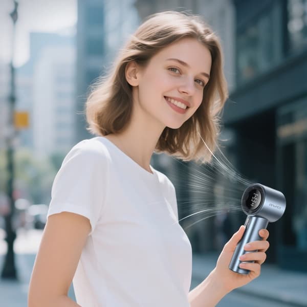 AWEI F38 MINI käsituuletin sininen