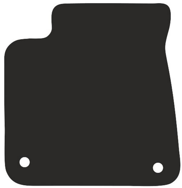 Polyamid chaufførmåtte med gummibagside til Audi A8 D4 sedan 2009-2017