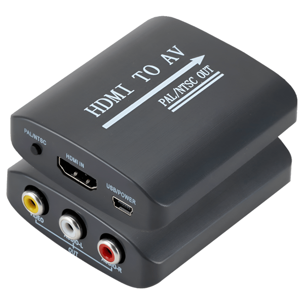 HDMI til AV RCA cinch billedkonverter NTSC PAL