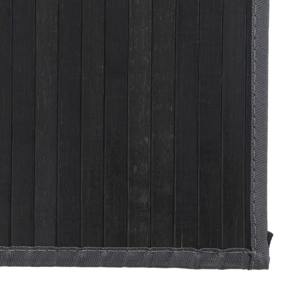 vidaXL Suorakulmainen matto, harmaa, 80x500 cm, bambu