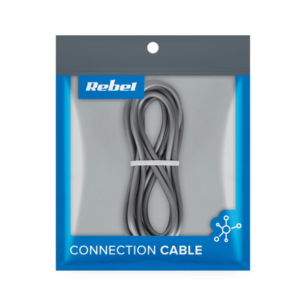 Kaapeli USB - micro USB 2m PD Quick Charge QC3.0 Rebel