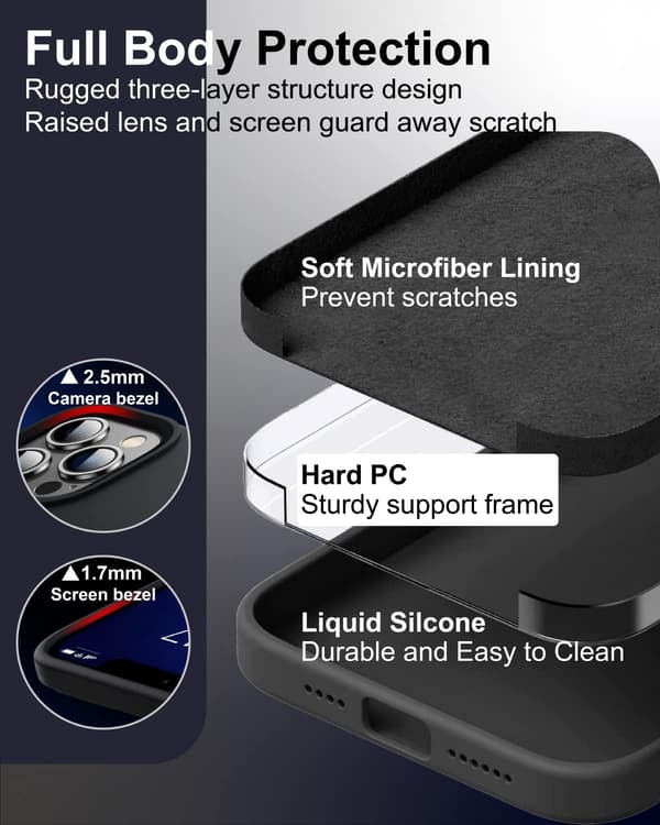 APPLE IPHONE 14 PRO MAX SILIKONSKAL SVART