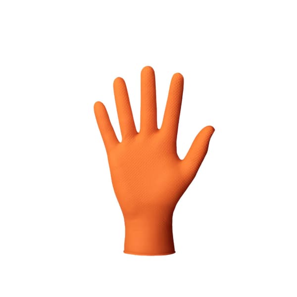Mercator Gogrip nitrilhandsker S orange 50 stk.