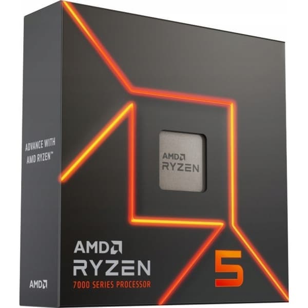 AMD Ryzen 5 7600X processor, 6 kerner, 4,7 GHz, AM5, boks
