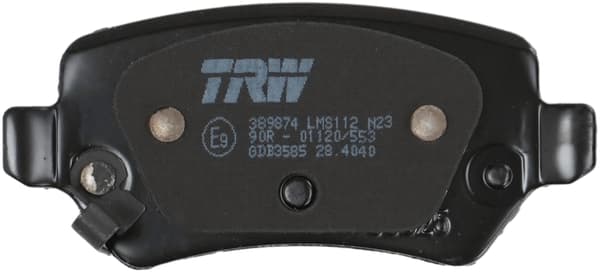 BAGSTE BREMSEKLODSER GDB3585 TRW