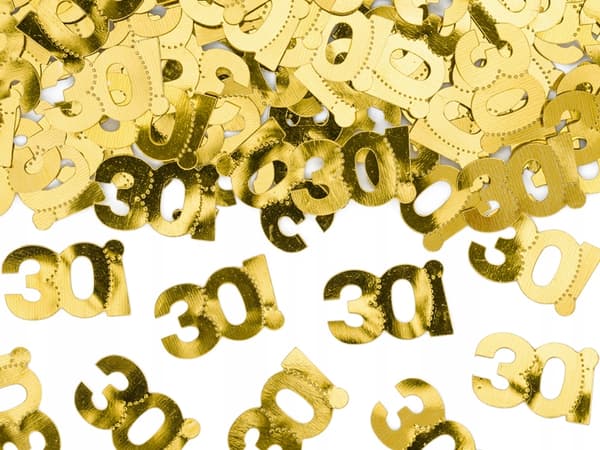 Metallinen confetti, 30 kappaletta, 15 g