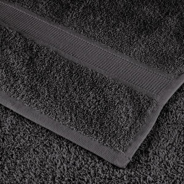 vidaXL Premiumhanddukar SOLUND, 4-pack, Antracit, 100x150 cm