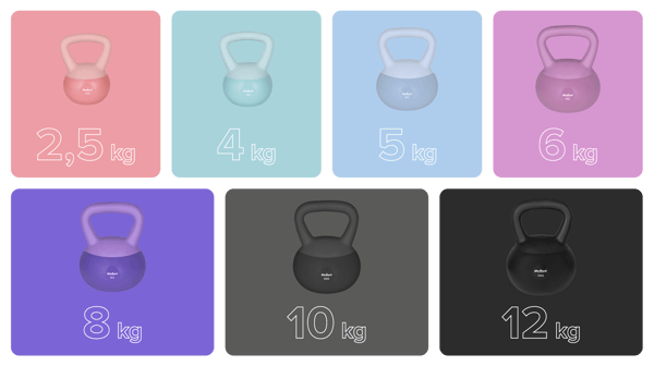 Rebel Active blød kettlebell 6kg