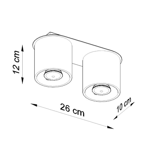 AMERO 2 GU10 CEILING FOUNDATION HARMAA ALU LUMILO 00.135.55
