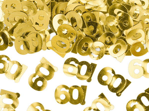 Metallisk konfetti nummer 60 15g