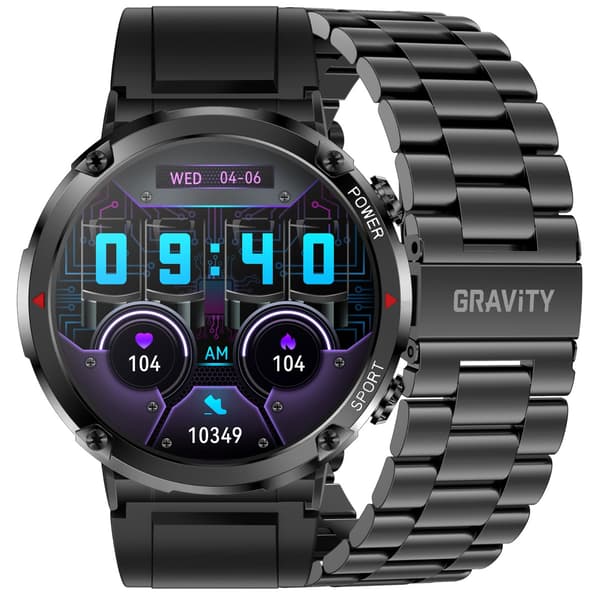 GRAVITY GT21-1 MIESTEN ÄLYKELLO - BLUETOOTH-PUHELUT, LISÄRANNEKE (sg025a)