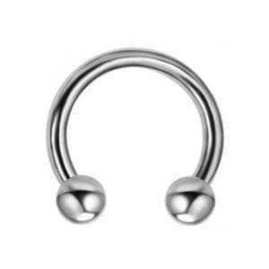 Hästsko - klassisk silver - P-001 1.0/8/2