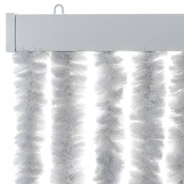 vidaXL Flugnät, Grå, 100x230 cm, Chenille