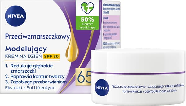 091228 NIVEA Mod rynker + Modellerende dagcreme SPF 30 65+ 50 ml