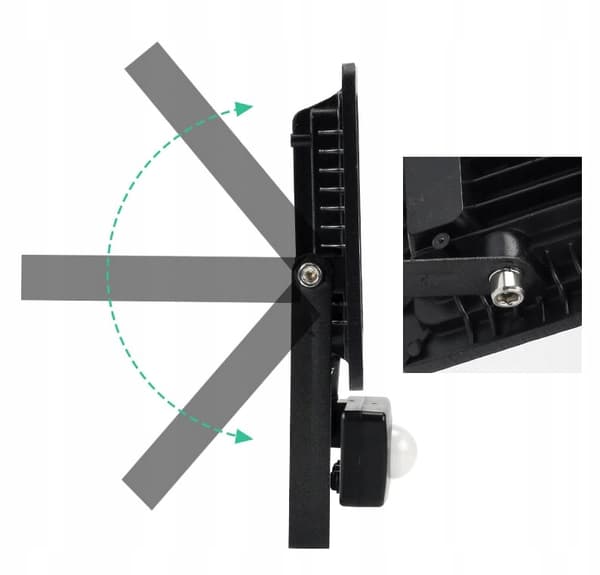 HALOGENLAMPE LED-FLOODLYS 20W EFFEKTCERTIFIKAT