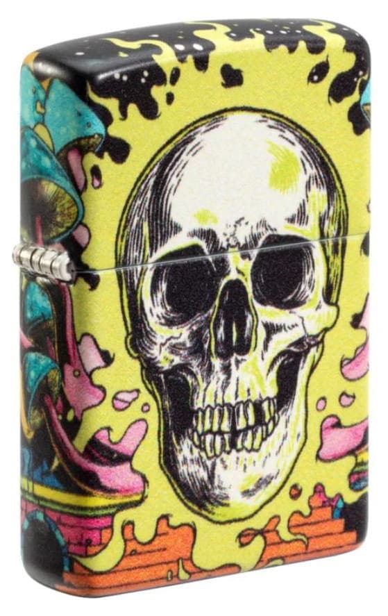 Zippo lighter med kraniedesign 3 48640