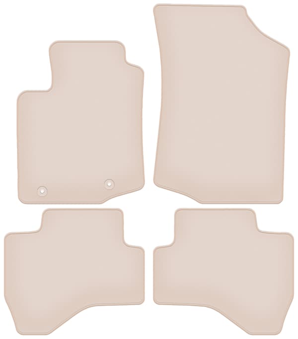 PREMIUM beige bilmåtter for Citroen C1 II hatchback 2014-