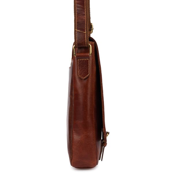 Herrväska i läder, smal, A4, elegant, Beltimore, brun, N23