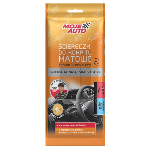 MOJE AUTO - Instrumentbrädsdukar, matta finish - Vanilj - 24 st.