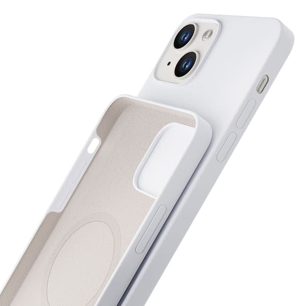 Apple iPhone 14 Plus - 3mk Hardy Silicone MagCase Valkoinen