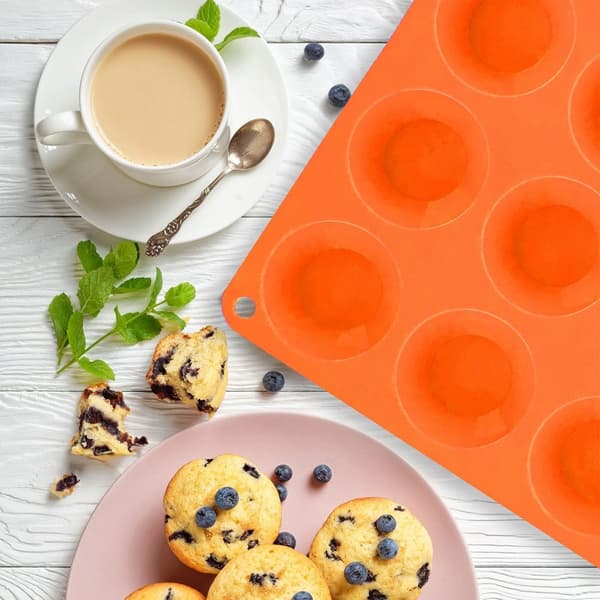 Silikon muffinsform brun små muffins SILLINIE