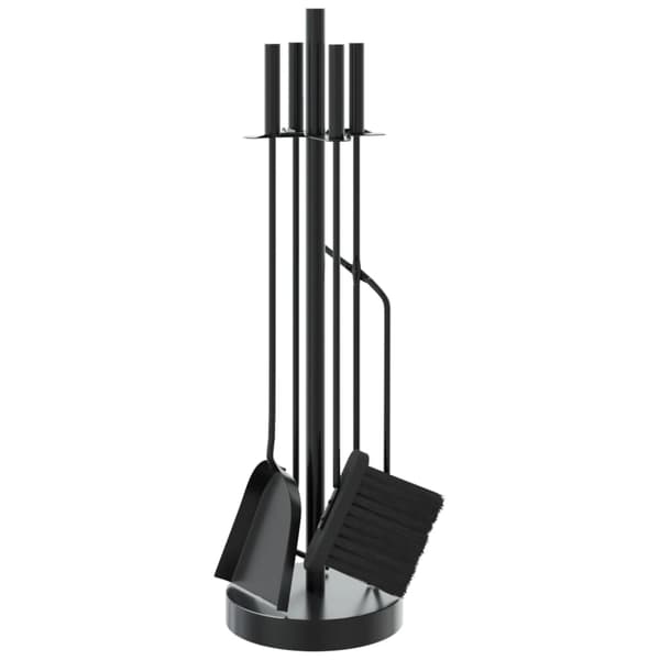 vidaXL 5-delat tillbehörsset för eldstäder 18x66 cm stål