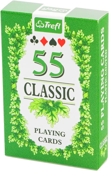 Trefl 55 klassiska kort i en trälåda