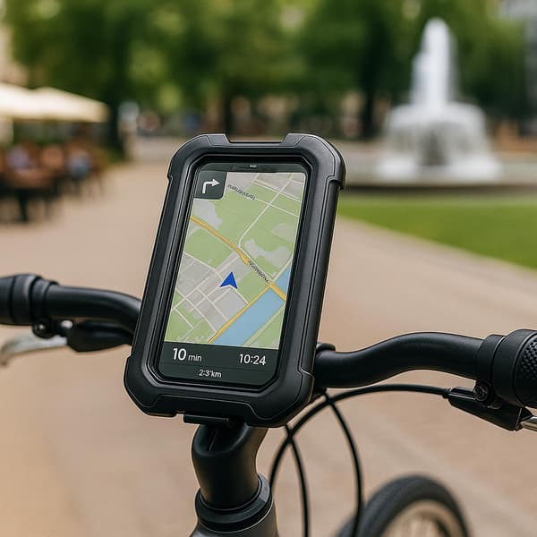 Vedenkestävä pyörän GPS-puhelinteline ohjaustankoon