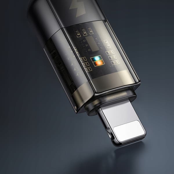 MCDODO USB-LJUSTANDE SNABBLADDNINGSKABEL 36W FÖR IPHONE 13 14 2M LED